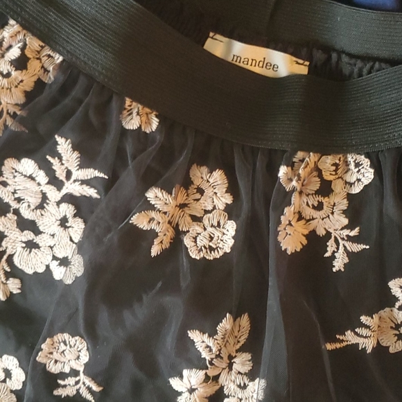 Tule + embroidery black skirt from Mandee - Picture 2 of 4
